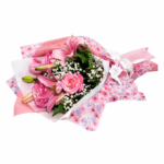 Luxuoso Buquê de Rosas com Lírios Cor-de-Rosa - Imagem 2