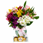 Arranjo de Flores Cores e Amores