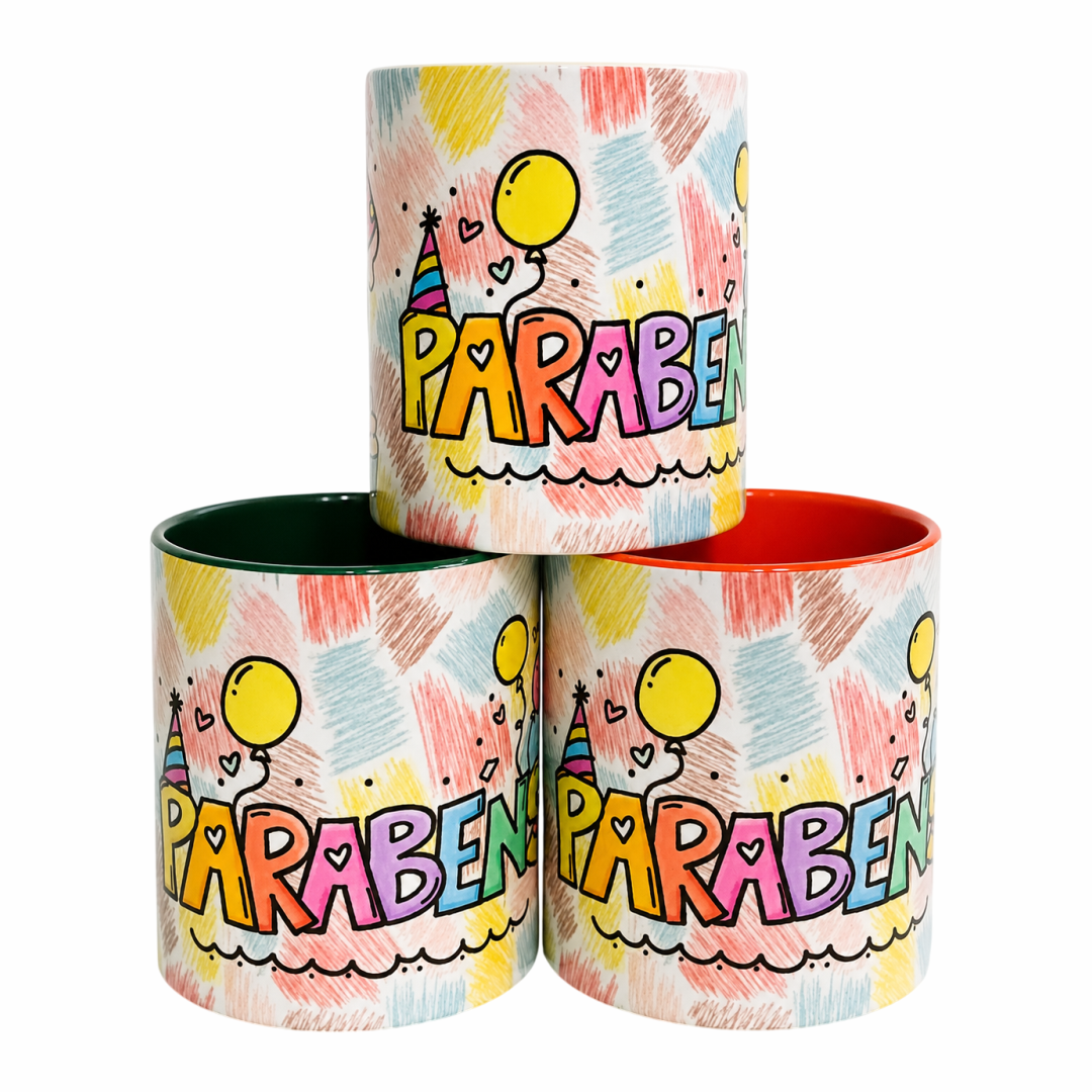 FLORICULTURA DINIZ - CANECA PARABENS Caneca Parabéns - Imagem 1