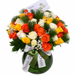 Arranjo no Vaso com 60 Rosas