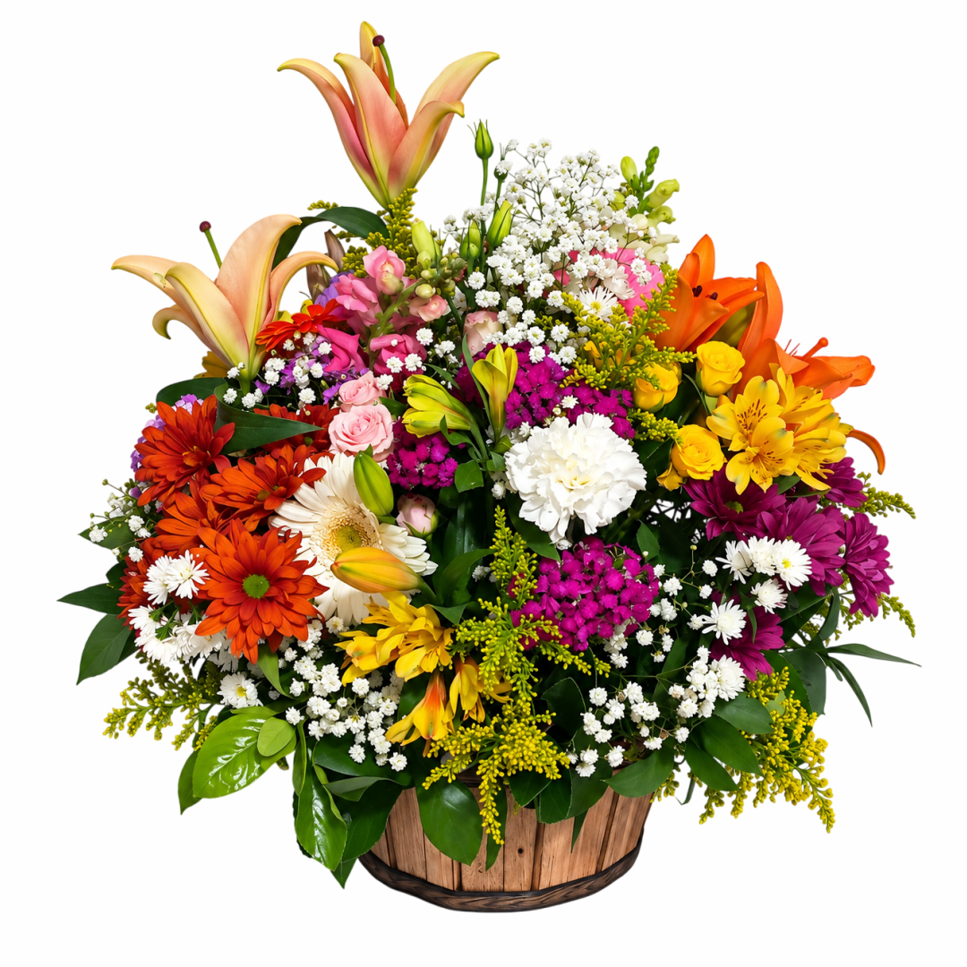 066 Arranjo Floral Alegria das Cores - Imagem 1