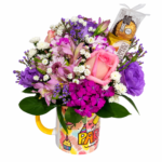 Arranjo Floral em Tons de Lilás