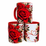 Caneca de Sublimação – Rosas Vermelhas